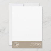 Modern Simple Business Logo Professional Editable Notitiekaartje (Voorkant)