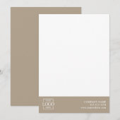 Modern Simple Business Logo Professional Editable Notitiekaartje (Voorkant / Achterkant)