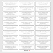 Modern Simple Chic Wedding Guest Names Address Sticker (Vel)