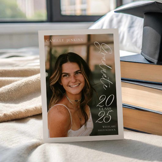 Modern Simple Class 2025 Afstuderen Aankondiging