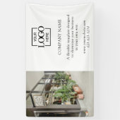 Modern Simple Custom Business Logo Professional Spandoek (Verticaal)