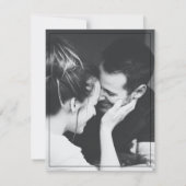 Modern Simple Custom Photo Wedding Invitation (Achterkant)