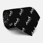Modern Simple Dad Design with Kids Children Names Stropdas (Opgerold)