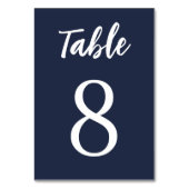 Modern Simple Elegant Navy Blue Wedding Kaart (Voorkant)