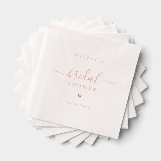 Modern simple elegant script bridal shower party (Insitu (empilé))