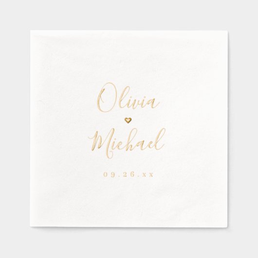 Modern simple elegant script couples names wedding (Recto)