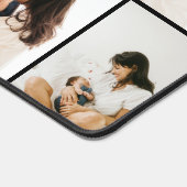 Modern Simple Family Photo Nom du collage (Coin)