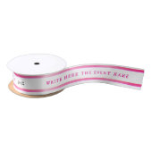 Modern Simple Girly White Pink Stripe Typography Lint (Spoel)