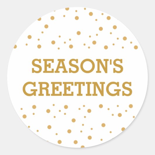 Modern Simple Gold Personalized Envelope Seal Ronde Sticker (Voorkant)