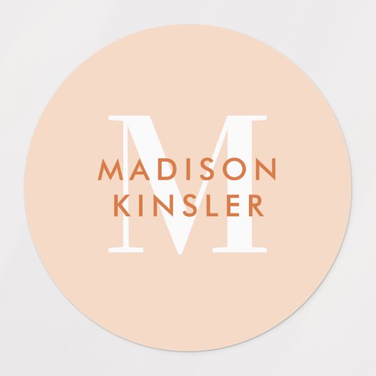 Modern Simple Initiaal Boho Waterproof Name Labs Labels (Design 2)