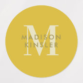 Modern Simple Initiaal Boho Waterproof Name Labs Labels (Design 1)