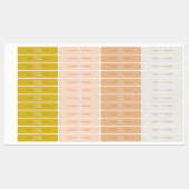 Modern Simple Initiaal Boho Waterproof Name Labs Labels (Vel)