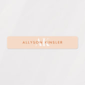 Modern Simple Initiaal Boho Waterproof Name Labs Labels (Design 2)
