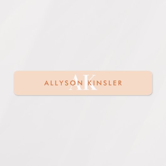 Modern Simple Initiaal Boho Waterproof Name Labs Labels (Design 2)