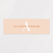 Modern Simple Initiaal Boho Waterproof Name Labs Labels (Design 2)