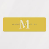 Modern Simple Initiaal Boho Waterproof Name Labs Labels (Design 1)