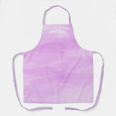 Modern Simple Lavender Chef Name Paars Schort (Voorkant)