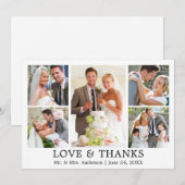 Modern Simple Love Bedankt Weddenschap 5 Foto (Voorkant / Achterkant)