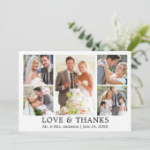 Modern Simple Love Merci Mariage 5 Photo (Debout devant)