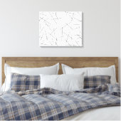 Modern, simple, messy graphic line pattern canvas afdruk (Insitu (Slaapkamer))