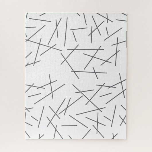 Modern, simple, messy graphic line pattern legpuzzel (Verticaal)