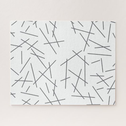 Modern, simple, messy graphic line pattern legpuzzel (Horizontaal)