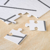 Modern, simple, messy graphic line pattern legpuzzel (Zijkant)