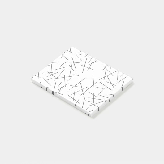 Modern, simple, messy graphic line pattern post-it® notes (Schuin)