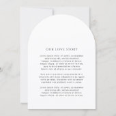 Modern Simple Photo Wedding Kaart (Achterkant)