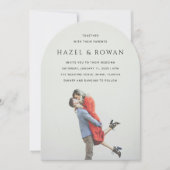 Modern Simple Photo Wedding Kaart (Voorkant)