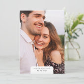 Modern Simple Photo Wedding Save The Date (Staand voorkant)