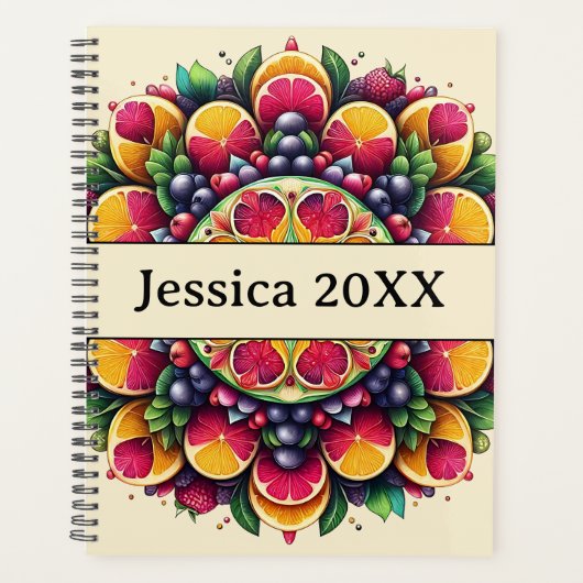 Modern Simple Pretty Cute Colorful Mandala Planner (Voorkant)
