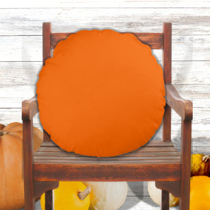 Modern Simple Pumpkin-Sinaasappel Rond Kussen