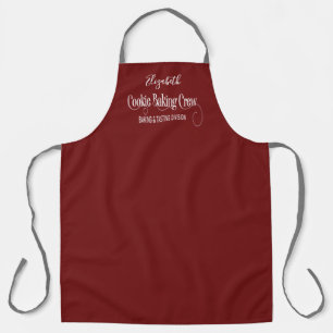 Modern Simple Red Cute Funny Cookie Baking Schort