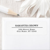Modern Simple Rustic Black en White Etiket (Insitu)