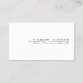 Modern Simple Template Elegant Professional Visitekaartje (Achterkant)