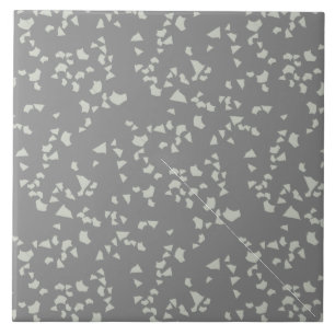 Modern Simple Terrazzo Grey White Tegel Tegeltje