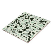 Modern Simple Terrazzo White Aqua Tegel Tegeltje (Zijkant)