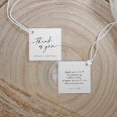 Modern Simple Thank You Handwriting Heart Wedding Bedankjes Labels