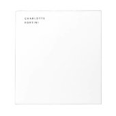 Modern Simple Trendy Minimalist Notitieblok (Voorkant)