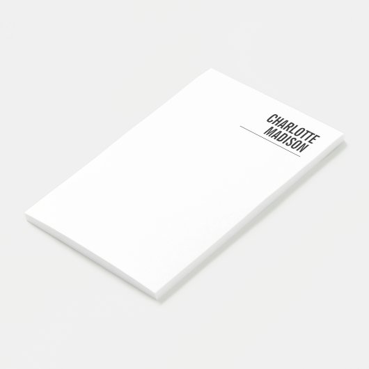 Modern Simple Trendy Minimalist Plain Post-it® Notes (Schuin)