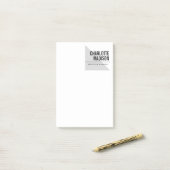 Modern Simple Trendy Minimalist Plain Post-it® Notes (Op bureau)