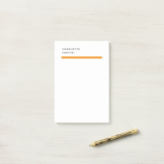 Modern Simple Trendy Minimalist Post-it® Notes (Op bureau)