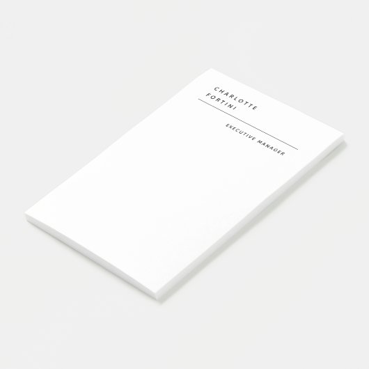Modern Simple Trendy Minimalist Post-it® Notes (Schuin)
