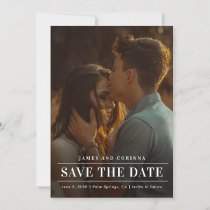 Modern Simple Typography Weddenfoto Save The Date