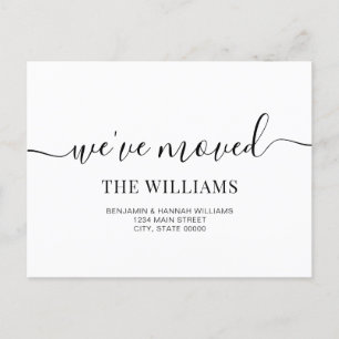 Modern Simple We hebben nieuwe thuisbeweging gemaa Aankondigingskaart