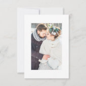 Modern Simple Wedding Photo Bedankkaart (Achterkant)