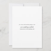 Modern Simple Wedding Photo Save The Date (Achterkant)