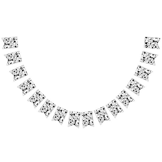 Modern Simple White Black Grey Terrazzo die ronddr Vlaggetjes (Alle)