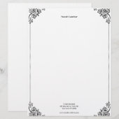 Modern Simple White Professional  Briefhoofd (Voorkant / Achterkant)